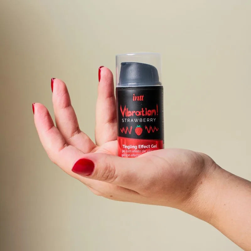 Gel - Vibrador - frutilla - inttcosmetics - intt - cosmetica - sexshop - dominame - VIB0001