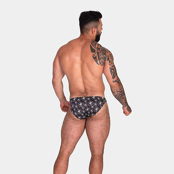 HAPPY BEAR BIKINI BLACK - bañador - traje de baño hombre - sunga de baño