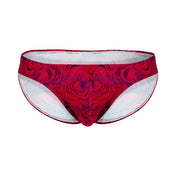 lenceria masculina - prenda estampada - lenceria roja - bikini - slip - brief - calzoncillo - corte anatomico - prenda erotica - lenceria erotica - copa levantadora de bulto - clever - dominame - sexshop dominame 