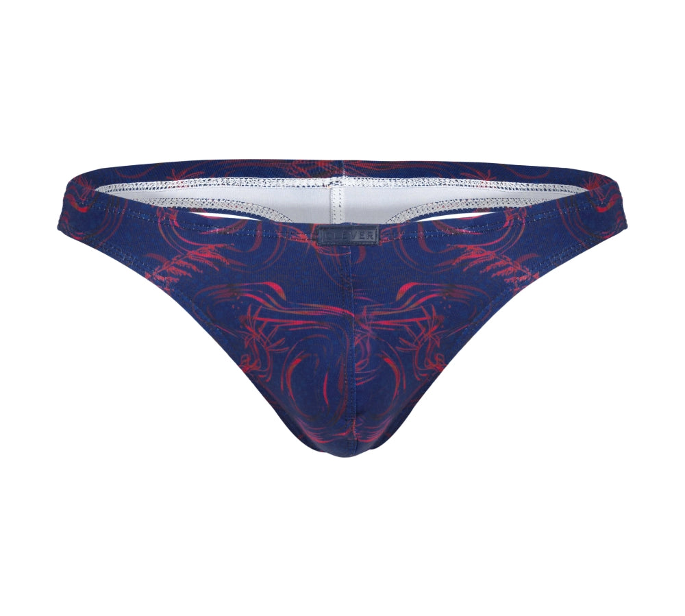 tanga intima - lenceria masculina - colale masculino - prenda metida en gluteo - prenda sexy - lenceria erotica - estampado azul prenda estampada - look sexy - tanga masculina - lenceria azul - clever - dominame - sexshop dominame 