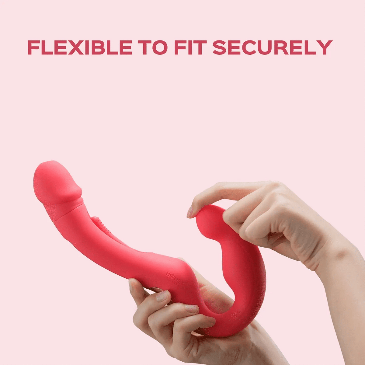 Harmony duo strapless de Honey Play Box con Kinky finger - Vibrador strapon - Strapless dildo - arnes lesbico - Sexy shop sexshop- VULVA-E - sex shop - parejas - vibradores clitoris