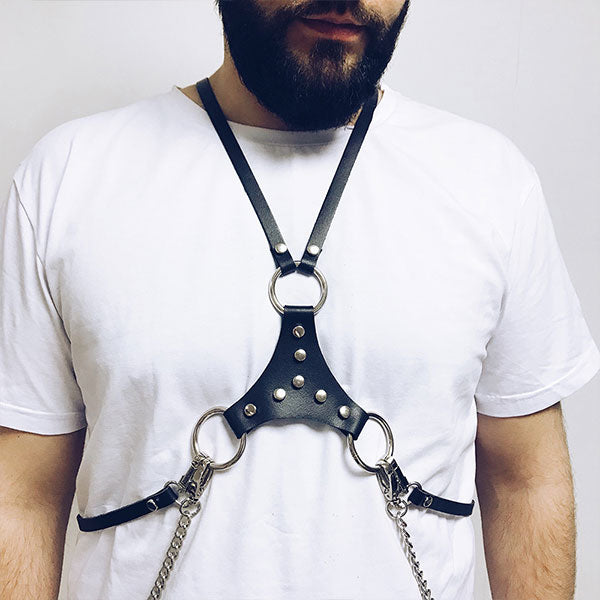 Harness himero - arnes sexy - arnes de hombre - accesorio vestuario - bondage - fetiche - sexshop chile - envios discretos a todo chile - mejor sexshop de chile - sexshop mas variado