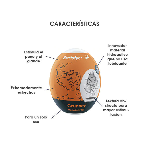 Huevo masturbador de Satisfyer - Sex shop dominame.cl