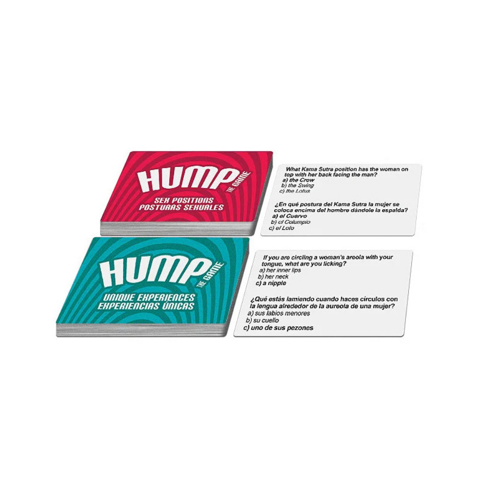 Hump - El Juego - juego erotico - trivia sexual - preguntas sexuales - preguntas eroticas - juego de parejas - posiciones sexuales - tablero - preguntas intimas - sexo - ruleta - juego de parejas - placer en pareja - sexshop - dominame 