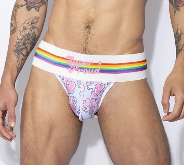JOCK BUBBLEGUM UNICORN - suspensorio - lenceria masculina - josckstrap - ropa interior de hombre