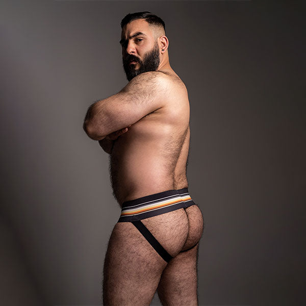JOCK CRUNCHY BLACK - suspensorio - lenceria masculina - josckstrap - ropa interior de hombre