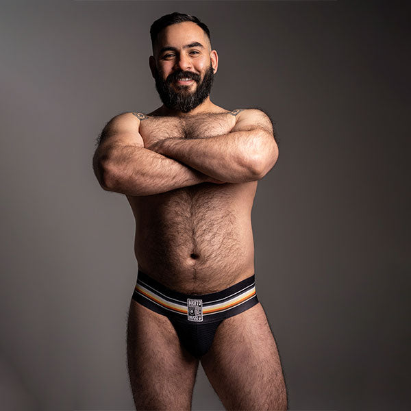 JOCK CRUNCHY BLACK - suspensorio - lenceria masculina - josckstrap - ropa interior de hombre
