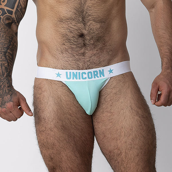 JOCK UNICORN AZUL - Suspensorio - jock - lenceria masculina - ropa intima deportiva de hombre - ropa interior masculino
