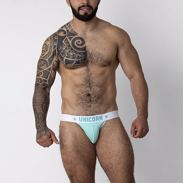 JOCK UNICORN AZUL - Suspensorio - jock - lenceria masculina - ropa intima deportiva de hombre - ropa interior masculino