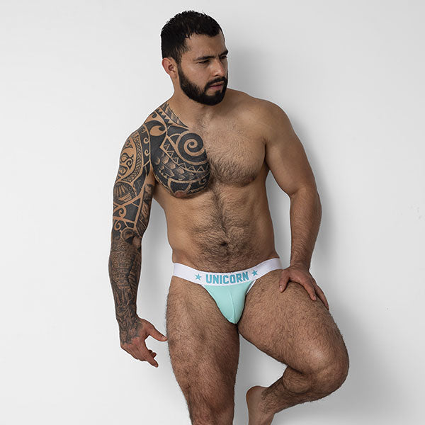 JOCK UNICORN AZUL - Suspensorio - jock - lenceria masculina - ropa intima deportiva de hombre - ropa interior masculino