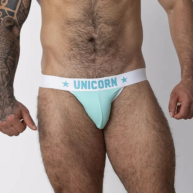 JOCK UNICORN AZUL - Suspensorio - jock - lenceria masculina - ropa intima deportiva de hombre - ropa interior masculino