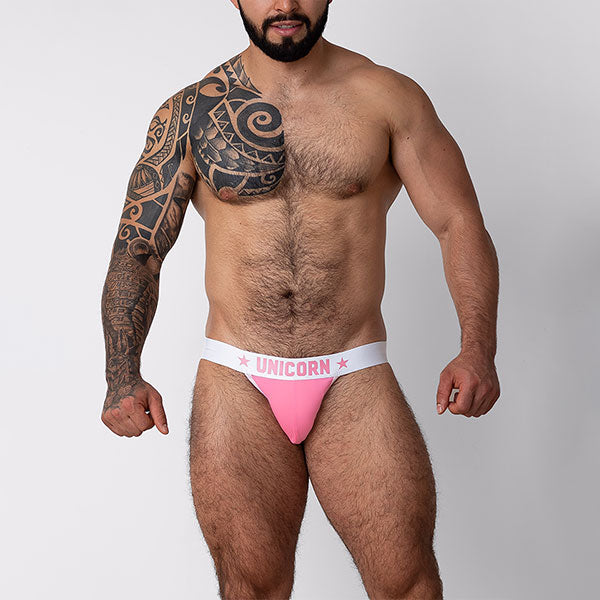 JOCK UNICORN ROSA - Suspensorio - jock - lenceria masculina - ropa intima deportiva de hombre - ropa interior masculino