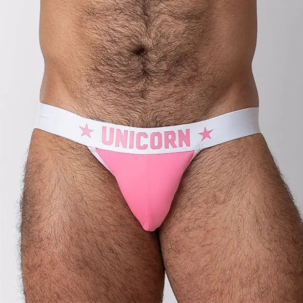JOCK UNICORN ROSA - Suspensorio - jock - lenceria masculina - ropa intima deportiva de hombre - ropa interior masculino