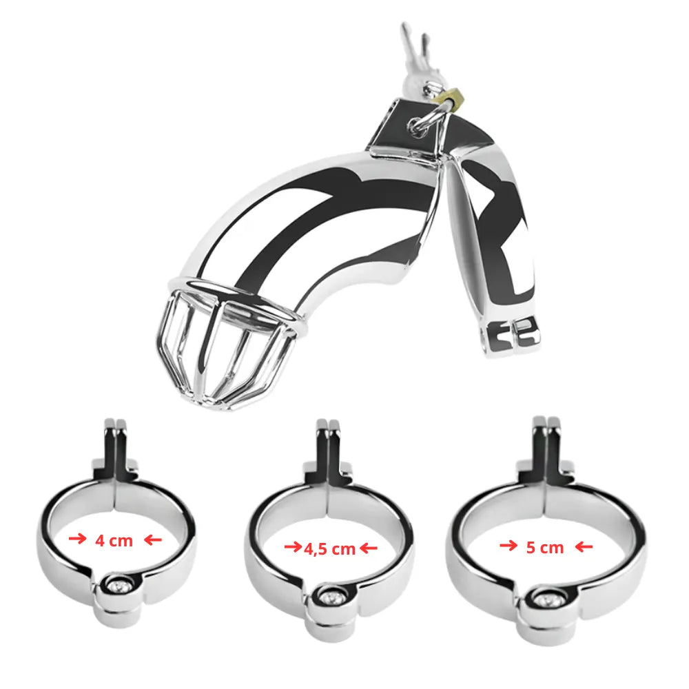 Jaula de castidad ironlock - anillo pene - Detained - Dominacion y sumision - Sado - Practicas BDSM - sexshop - dominame
