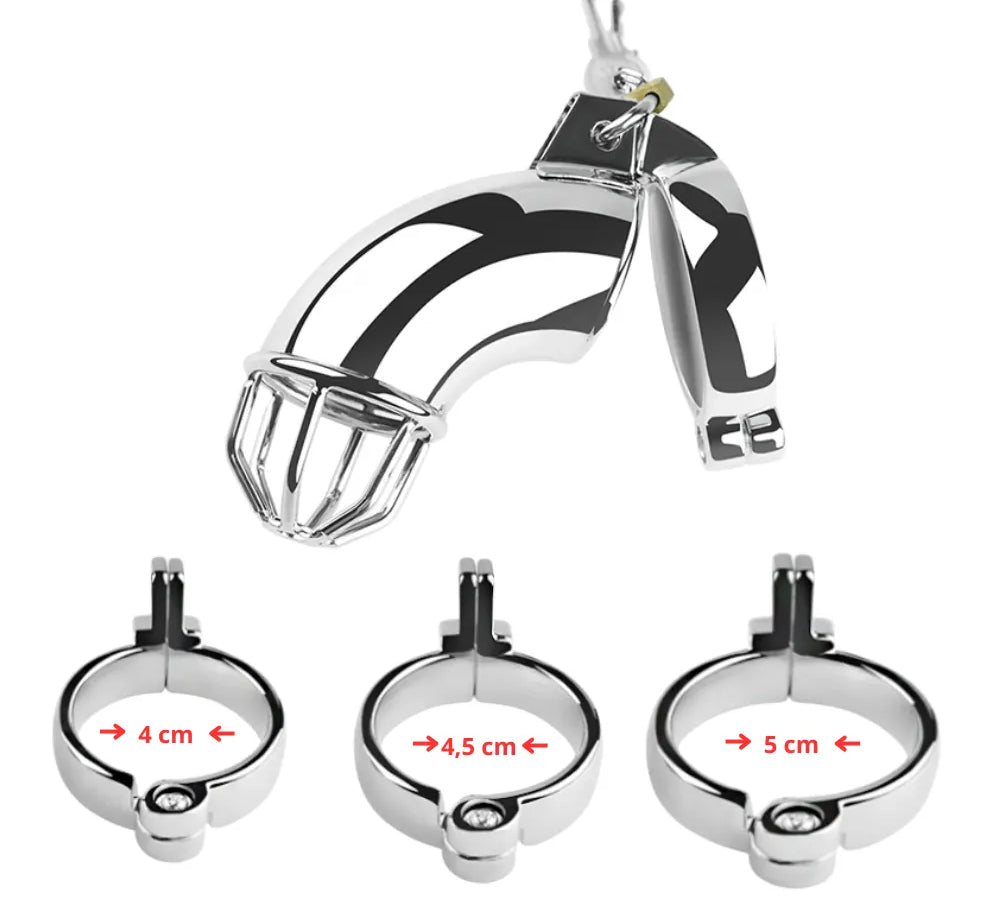 Jaula de castidad ironlock - anillo pene - Detained - Dominacion y sumision - Sado - Practicas BDSM - sexshop - dominame
