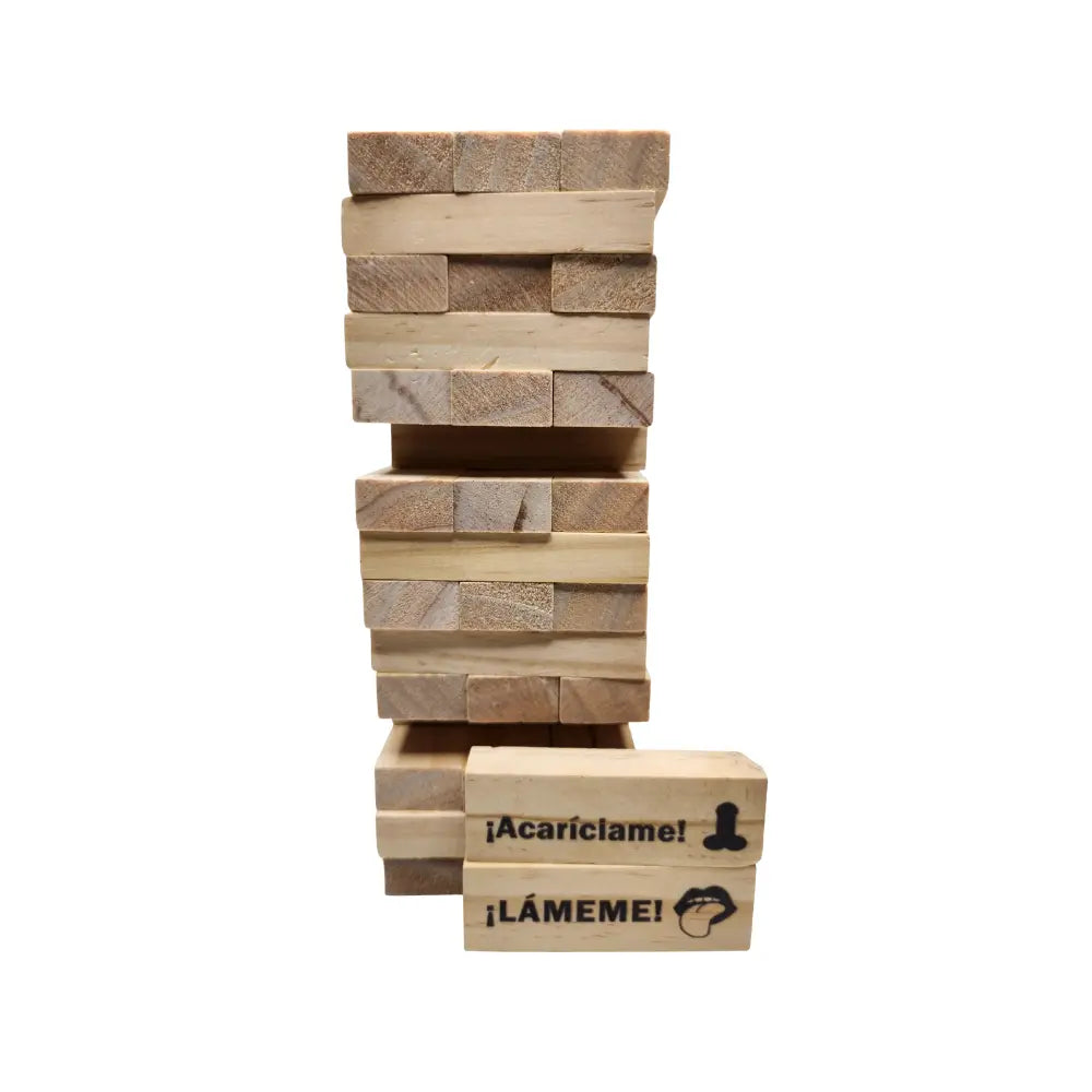 jenga - juego sexual - juego de parejas - diversion caliente - placer - previa hot - acciones sexuales - desafios sexuales - diversion - sexshop - dominame - nuevo juego 