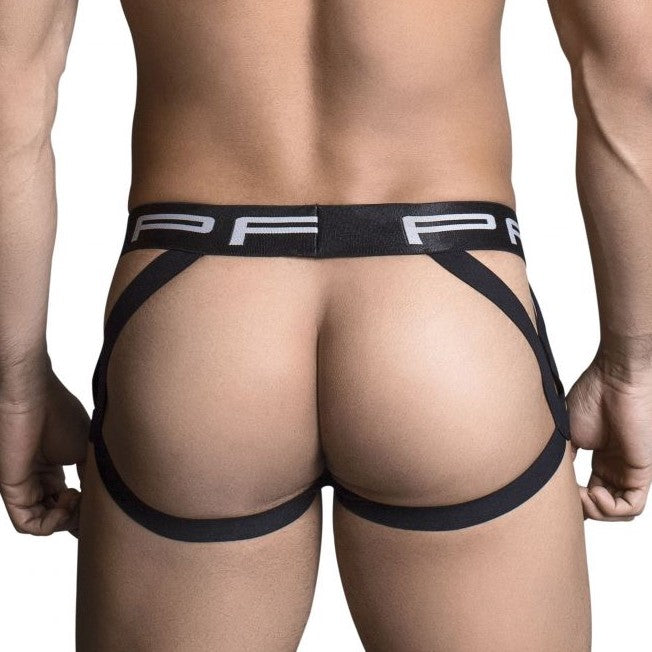 Jockstrap Black - PPU - jock - suspensorios - lenceria pequeña hombre - ropa interior sensual masculina