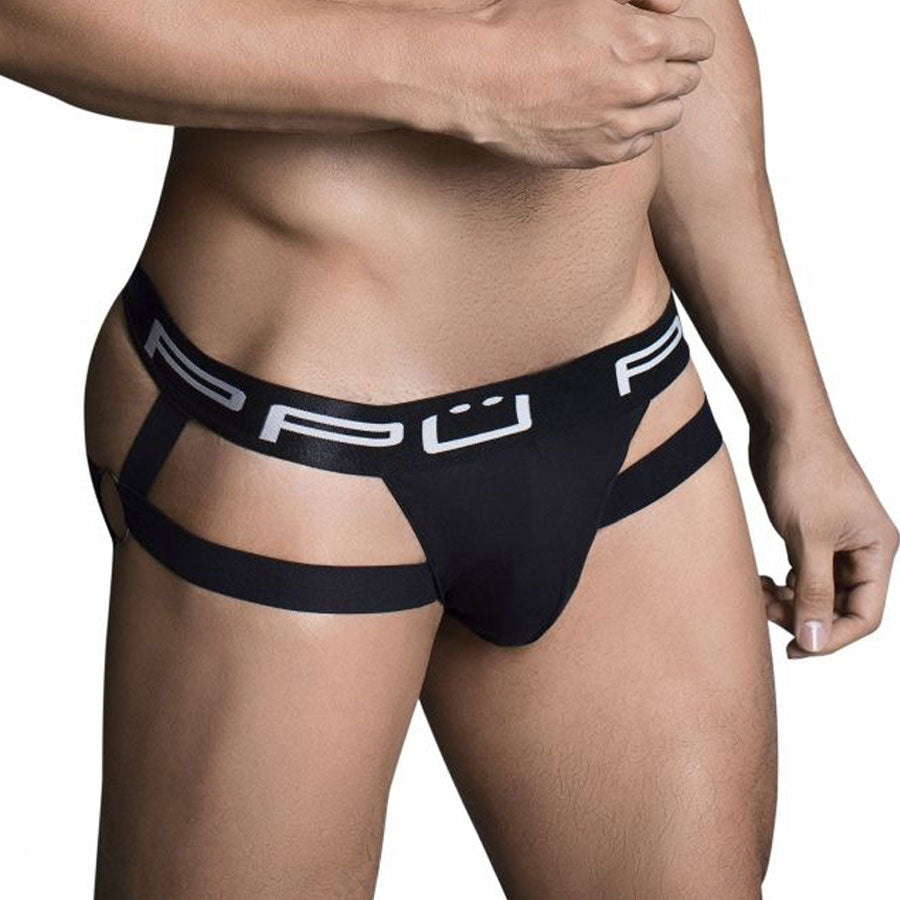 Jockstrap Black - jock - suspensorio - portaligas - ropa interior hombre - lenceria sexy masculina