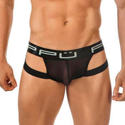 Jockstrap Black - suspensorio masculino - lenceria de malla hombre - ropa interior sexy - calzoncillo