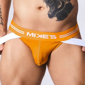 Jockstrap Cronos Mostaza - jock - suspensorio - lenceria masculina - ropa interior de hombre - ropa intima deportiva hombre