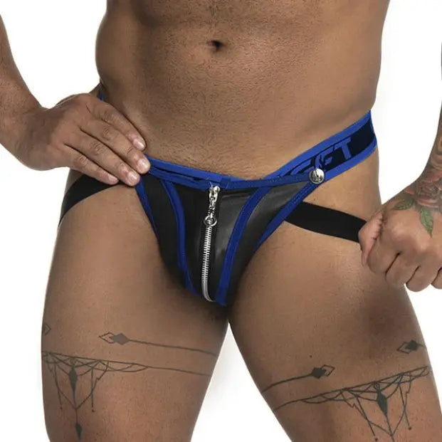 blue - suspensorios - lenceria con cierre - ropa interior erotica de hombre - suspensorio masculino