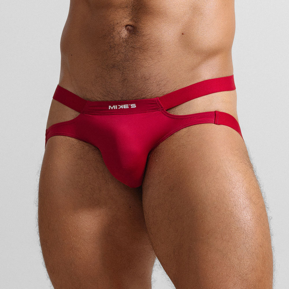 Jockstrap luxus Rojo -  jock - suspensorio - jockstrap sexy - ropa interior masculina erotica - comprar jockstrap Chile - jockstrap para hombres - ropa intima seductora - Sex shop Dominame.cl