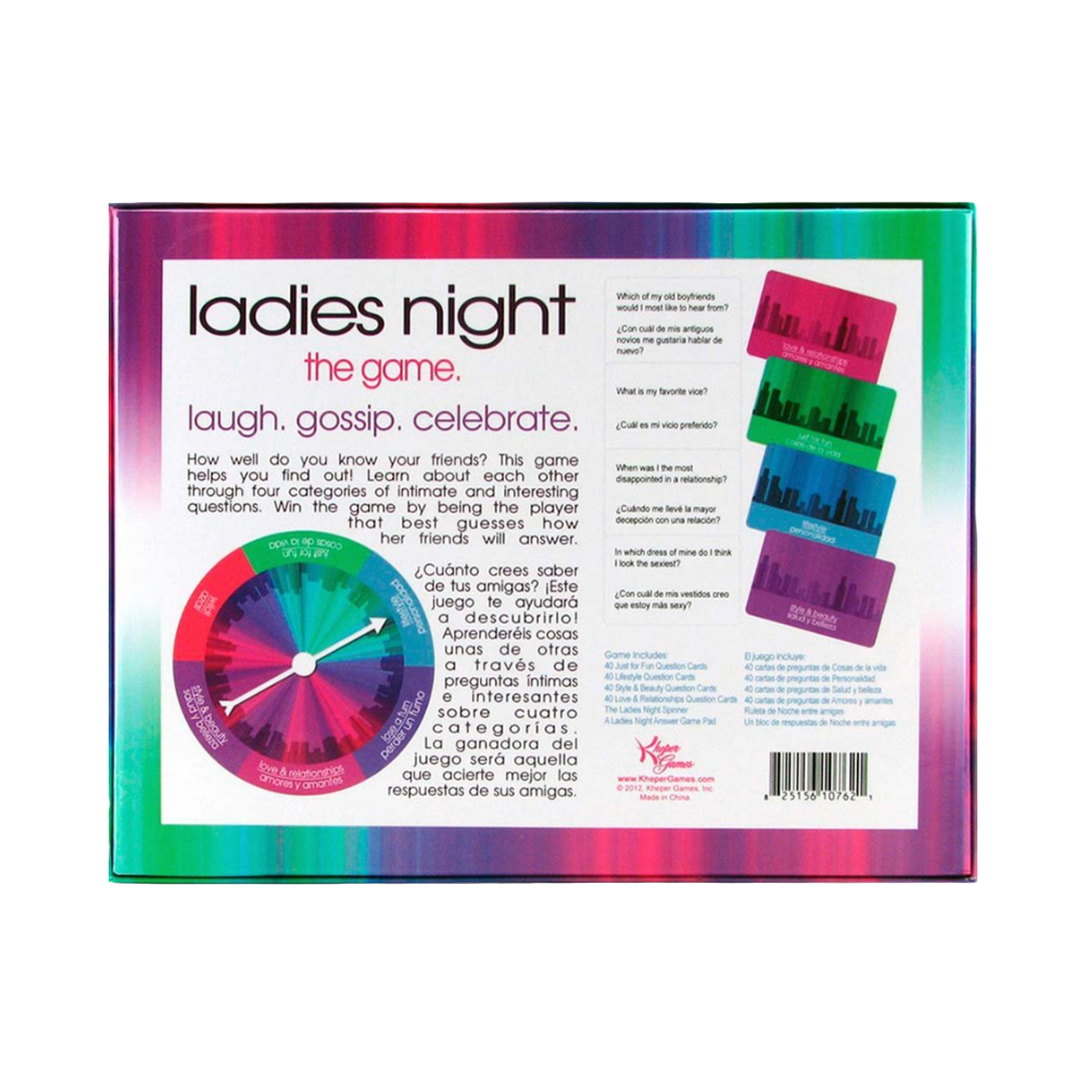 Juego de la noche de las damas - juego de mesa erotico - juego sexual - juego de preguntas - juego de amigas - ruleta - tarjetas de preguntas - noche de chicas - junta de chicas - noche de preguntas - juegos sexuales - juego de preguntas - sexshop - dominame 
