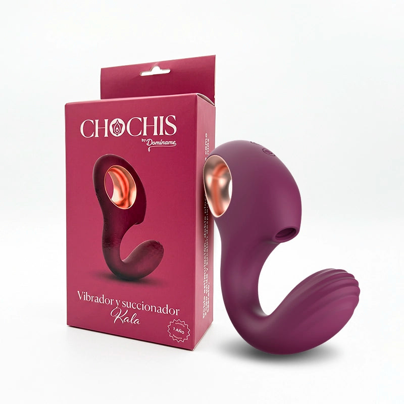 vibrador dual - vibrador femenino - succionador clitoria - doble estimulo - silicona medica - chochis - sexshop dominame - dominame 