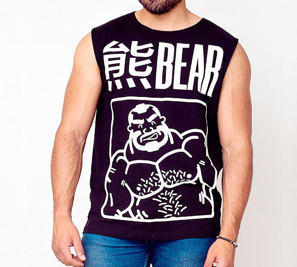 KUMA BEAR SLEEVELESS SHIRT - Polera sin mangas - camiseta sin mangas - polera musculosa