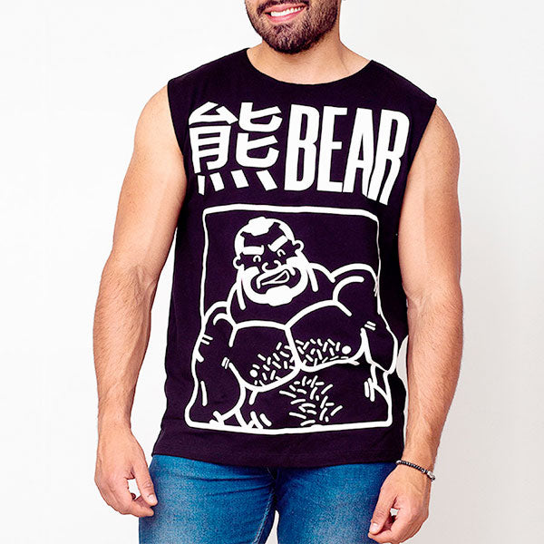KUMA BEAR SLEEVELESS SHIRT - Polera sin mangas - camiseta sin mangas - polera musculosa