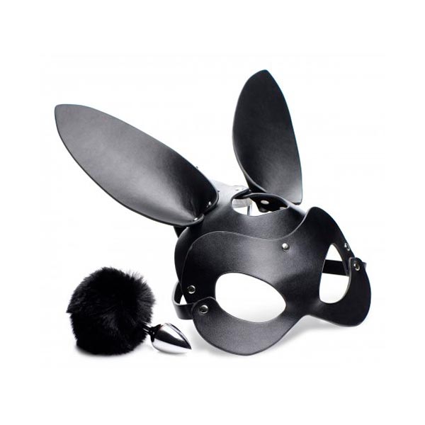 Kit Mascara de Coneja y Butt Plug - Plug anal vibrador - sexship online