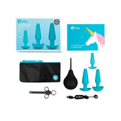 Kit de educación anal b-vibe - teal - plug anal - enema anal - lavado anal- sexo anal - iniciacion sexo anal - sexshop chile - envios discretos