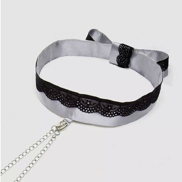 Kit pinzas y collar de saten - 50 sombras de grey - juguetes eroticos - bdsm - bondage - kit de juguetes - juguetes sexuales - sexshop chile