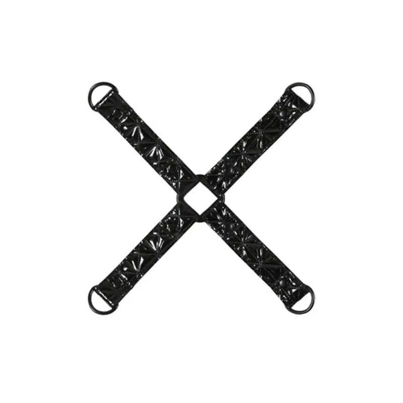 Kit de bondage Luxury de Ouch - esposas - tobilleras - fusta - bondage - kynk - Sexshop Dominame.cl - OU507BLK