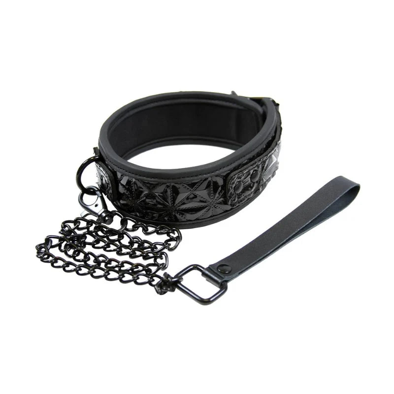 Kit de bondage Luxury de Ouch - esposas - tobilleras - fusta - bondage - kynk - Sexshop Dominame.cl - OU507BLK