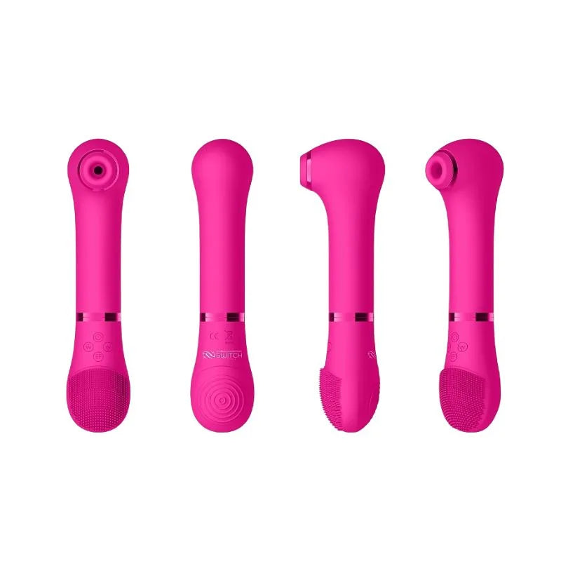 Kit vibrante 5 placeres de Ouch - masajeador - succionador - punto g- Sexshop Dominame.cl - SWI015PNK