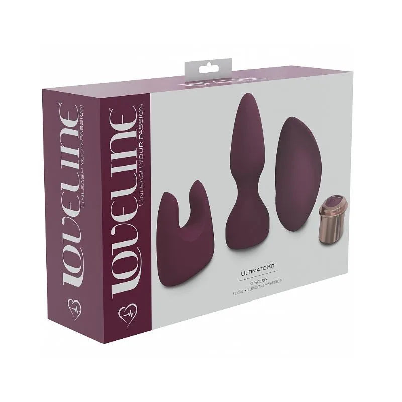 Kit vibrante loveline de Ouch - Anillo para pene con vibracion y electro estimulacion - Sexshop Dominame.cl - LOVU018BUR
