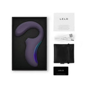 LELO - enigma double sonic - estimulación vaginal - succionador de clitoris - vibrador de punto g - ondas sonicas - estimulacion de punto A -  silicona médica - morado - celeste - juguete de alta gama - sexshop dominame