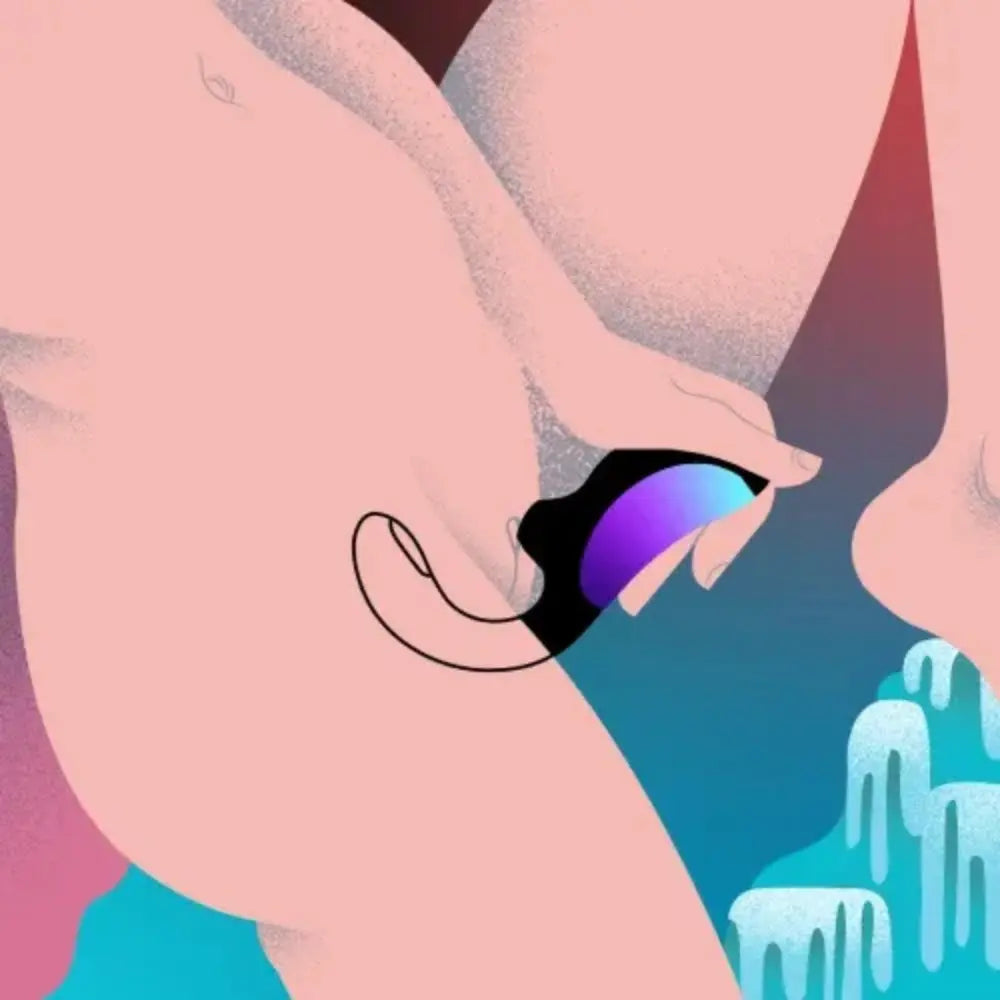 LELO - enigma double sonic - estimulación vaginal - succionador de clitoris - vibrador de punto g - ondas sonicas - estimulacion de punto A -  silicona médica - implemento médico - mejora síntomas de menopausia - mejora la lubricación natural - salud sexual - placer y cuidado - a prueba de agua - recargable - morado - celeste - juguete de alta gama - sexshop dominame