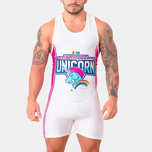 LUCHADOR UNICORNIO - traje de luchador - bodie de cuerpo completo masculino - body hombre