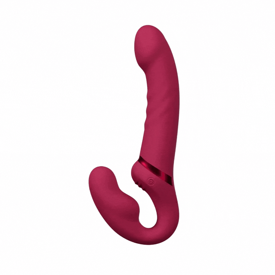 Lapis de Lovense Dildo strapless flexible de doble extremo con vibración y con app - Mas que un sexshop