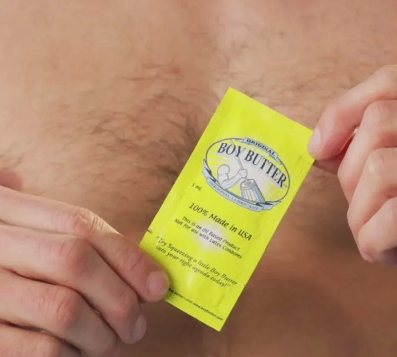 Lubricante a Base de Aceite de coco  - Original 5 ml - Lubricantes marca Boy Butter -  Lubricante anal - Sexshop