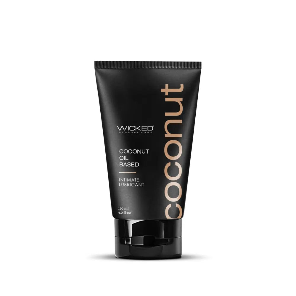 lubricante a base de coco - aceite de coco - lubricante intmido - lubricante anal - lubricante vaginal - placer intimo - textura crema espesa - wicked - marca natural - sexshop dominame - santiago - chile