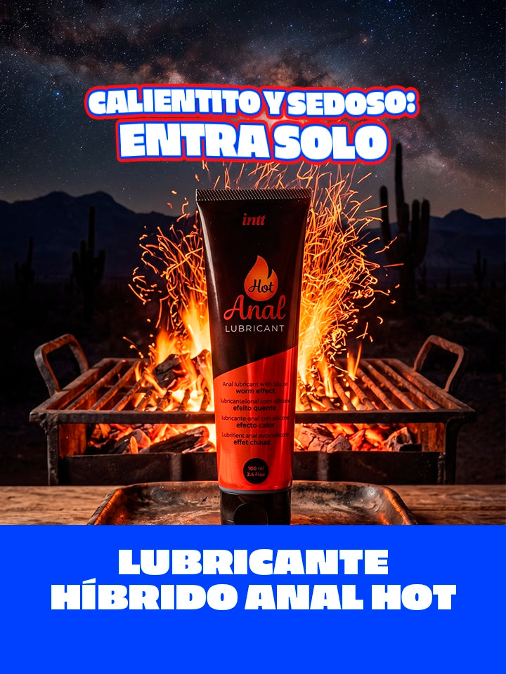 Lubricante íntimo híbrido con efecto calor para sexo anal marca INTT Hot Compra en Chile lubricante de textura sedosa y larga duración para una penetración más suave confortable y placentera con envío discreto