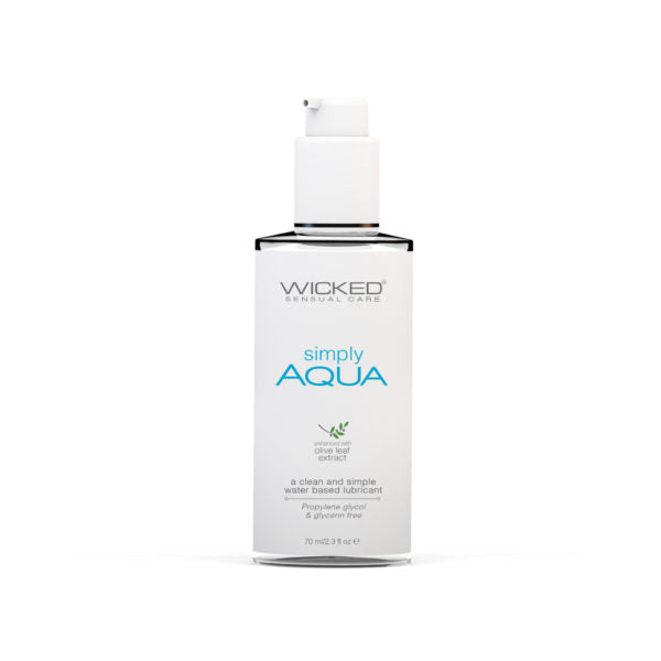 Lubricante simply aqua con extracto de hoja de olivo 70ml. - lubricante de agua - lubricante intimo - lubricante vaginal - lubricantes para mujer - sex shop chile - envios discretos