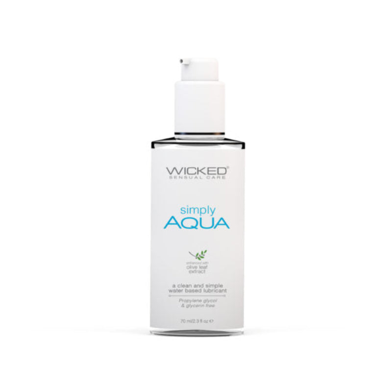 Lubricante simply aqua con extracto de hoja de olivo 70ml. - lubricante de agua - lubricante intimo - lubricante vaginal - lubricantes para mujer - sex shop chile - envios discretos
