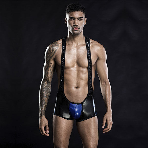 Luchador Sexyman Negro - JSY - disfraz hombre - lenceria masculina sexy - ropa erotica hombre