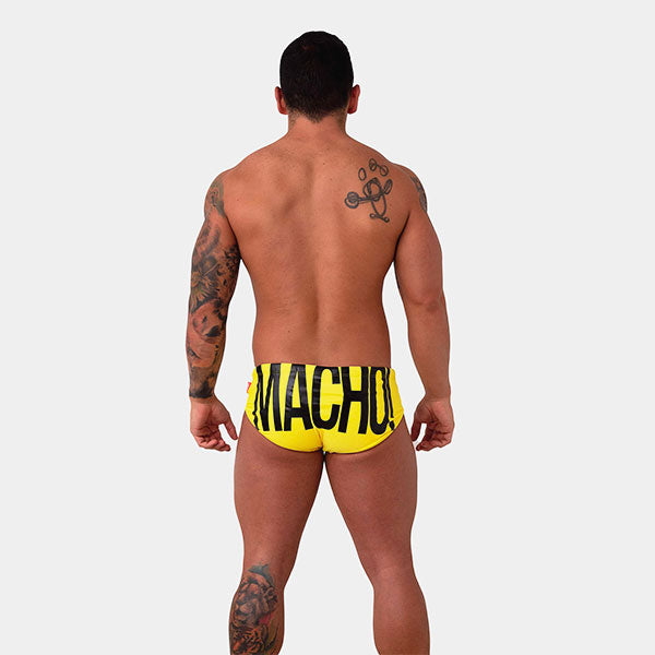 MACHO! - AMARILLO - bañador masculino - traje de baño - sunga de baño 