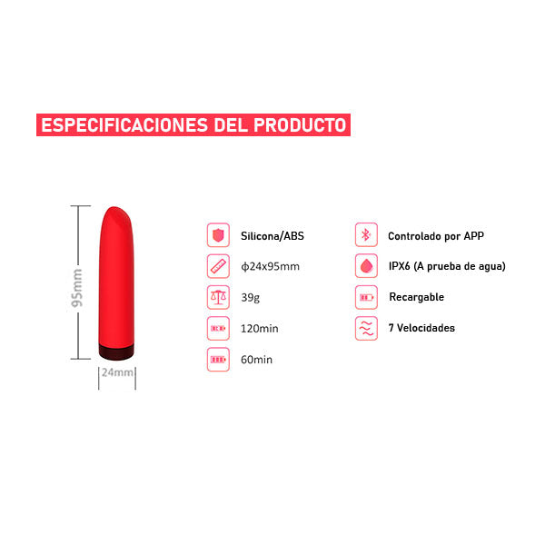 Magic awaken - vibrador externo - bala vribradora - vibrador labial - juguetes sexuales - vibrador intimo - sexy shop - sexshop chile - envios discretos