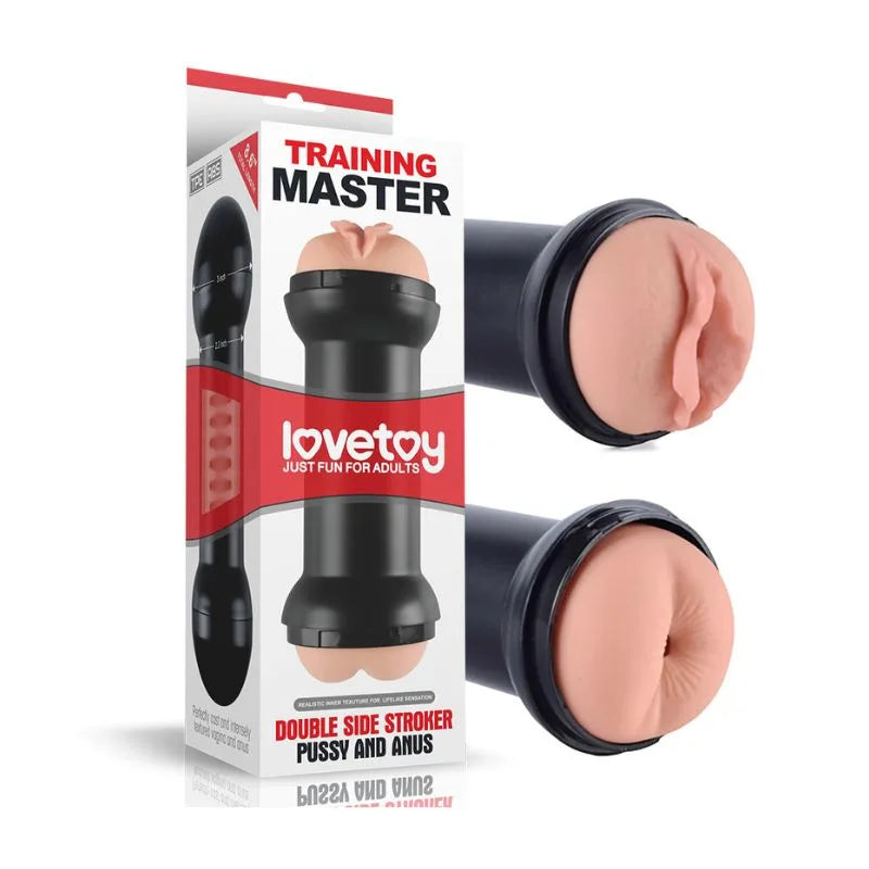Masturbador - Realista - training master - realista - masturbador doble - lovetoy -Sexshop - dominame - LV250001